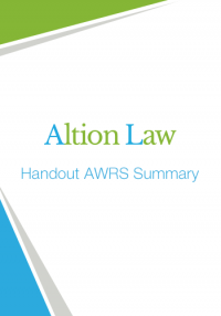 Handout AWRS Summary | Specialist Commercial Law Milton Keynes